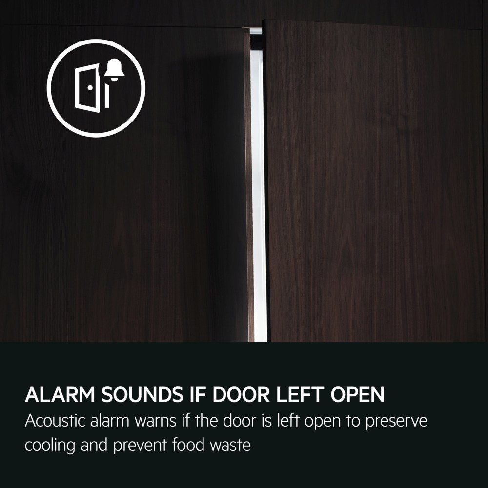 AEG NSC7N18ZES No Frost Integrated Fridge Freezer, Sliding Hinge, 70/30, E Rated