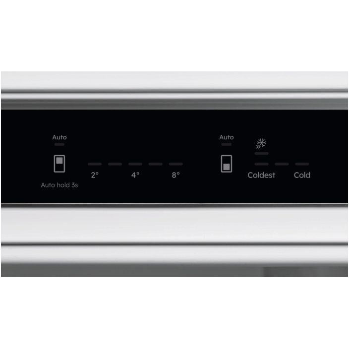 AEG NSC8M192DS No Frost Integrated Fridge Freezer, Sliding Hinge, 70/30, D Rated