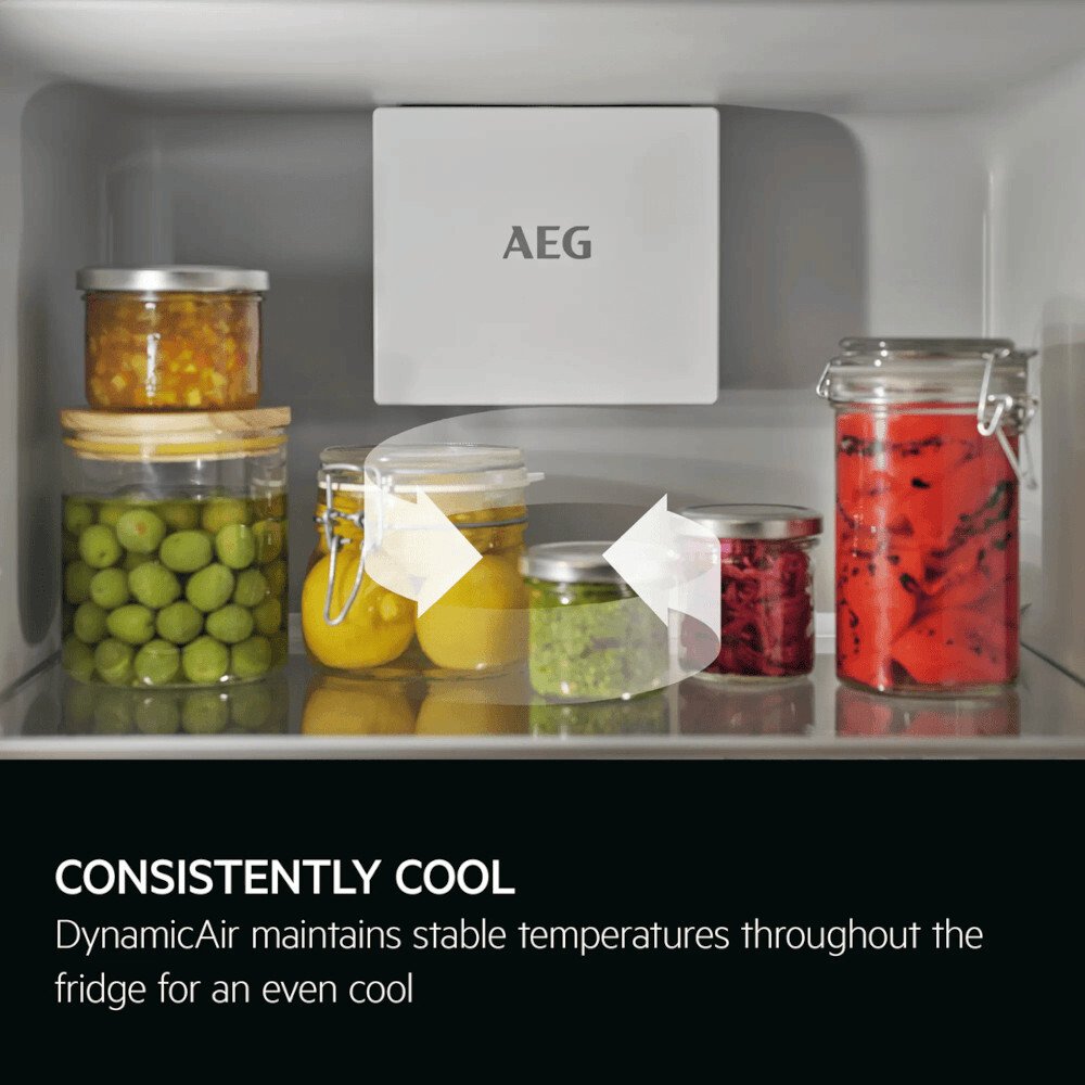 AEG NSK7D181EC 7000 Built-In Larder Fridge, Fixed Hinge, E Rated
