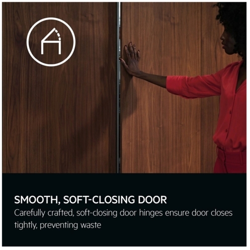 AEG NSK9Z181EC Built-In Larder Fridge, Fixed Hinge, Black, E Rated