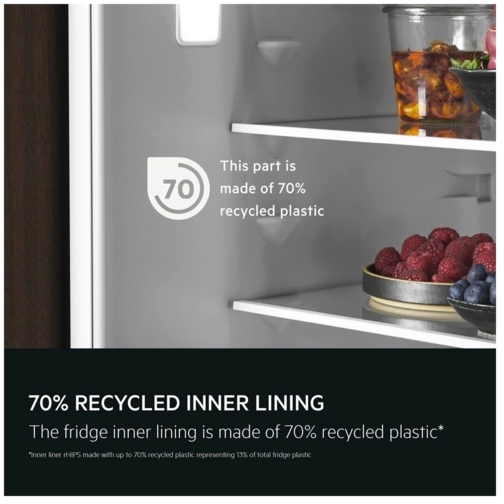 AEG NSK9Z181EC Built-In Larder Fridge, Fixed Hinge, Black, E Rated