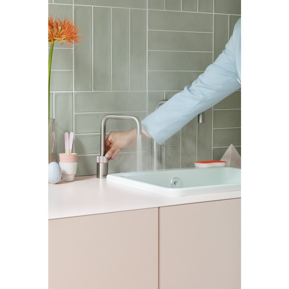 Quooker NSRVS Nordic Square Tap (Tap Only), Stainless Steel