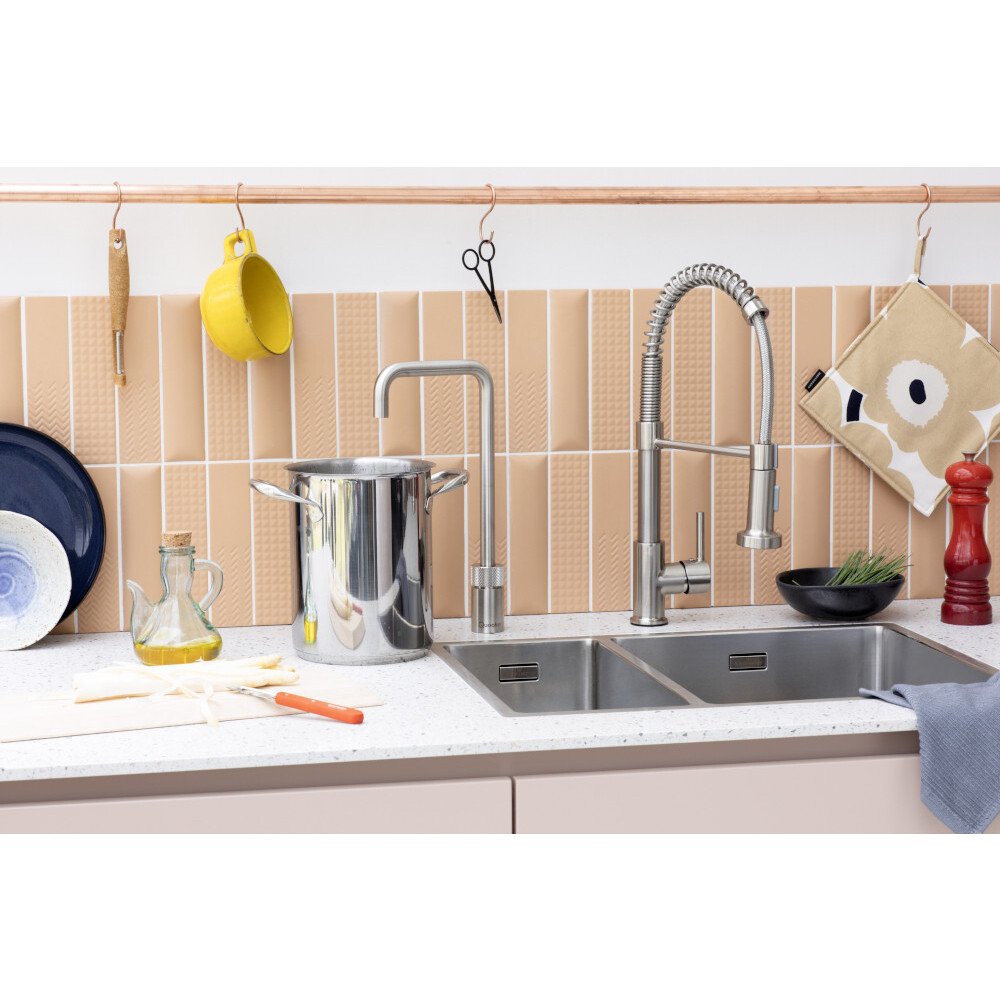 Quooker NSRVS Nordic Square Tap (Tap Only), Stainless Steel