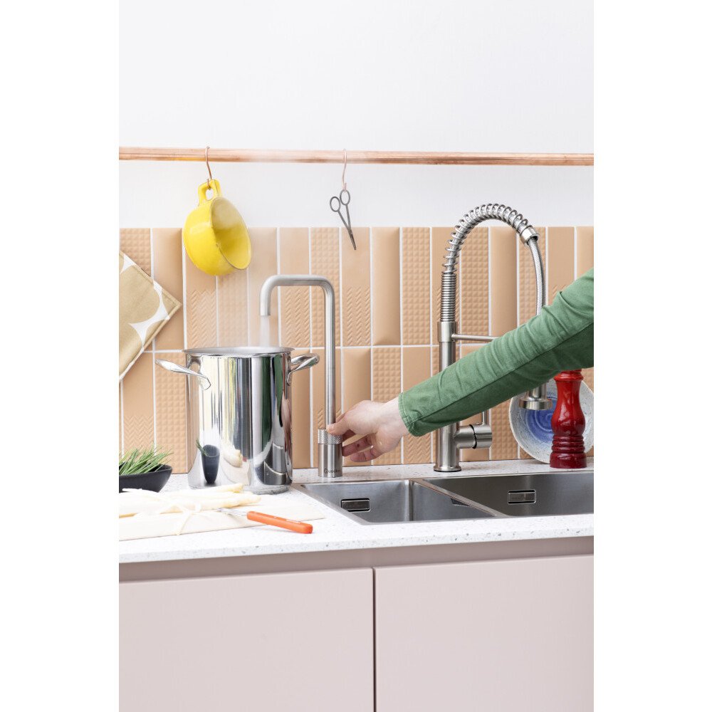 Quooker NSRVS Nordic Square Tap (Tap Only), Stainless Steel