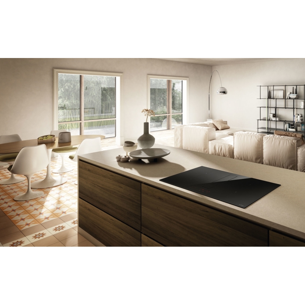 Elica NikolaTesla NT-FIT-XL 83cm Vented Hob, Black, A Rated
