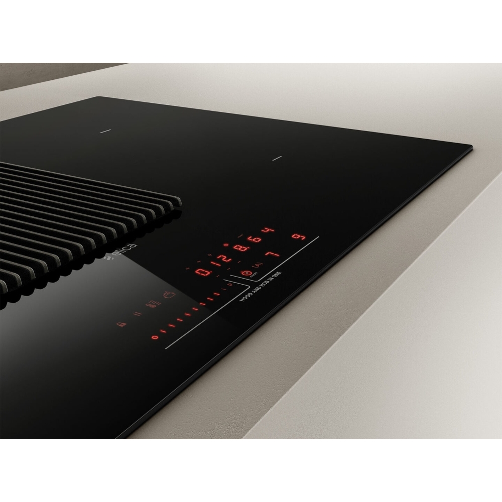 Elica NT-PRIME-PLS-S 83cm Vented Hob, Black, A Rated