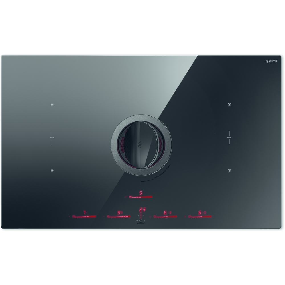 Elica NikolaTesla NT-SWITCH-BK-DO 83cm Vented Hob, Black, A+ Rated