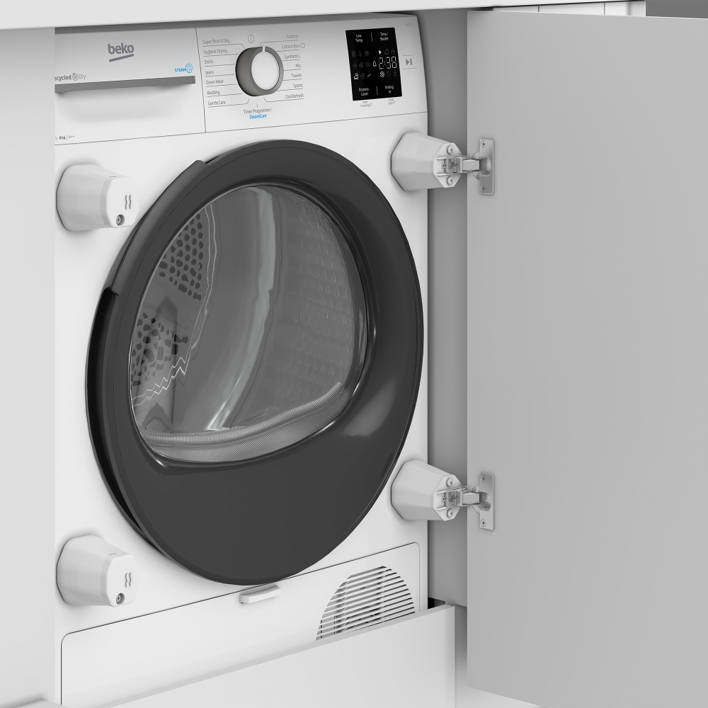 Beko NTIKP81131W Integrated Heat Pump Tumble Dryer, White, A++ Rated