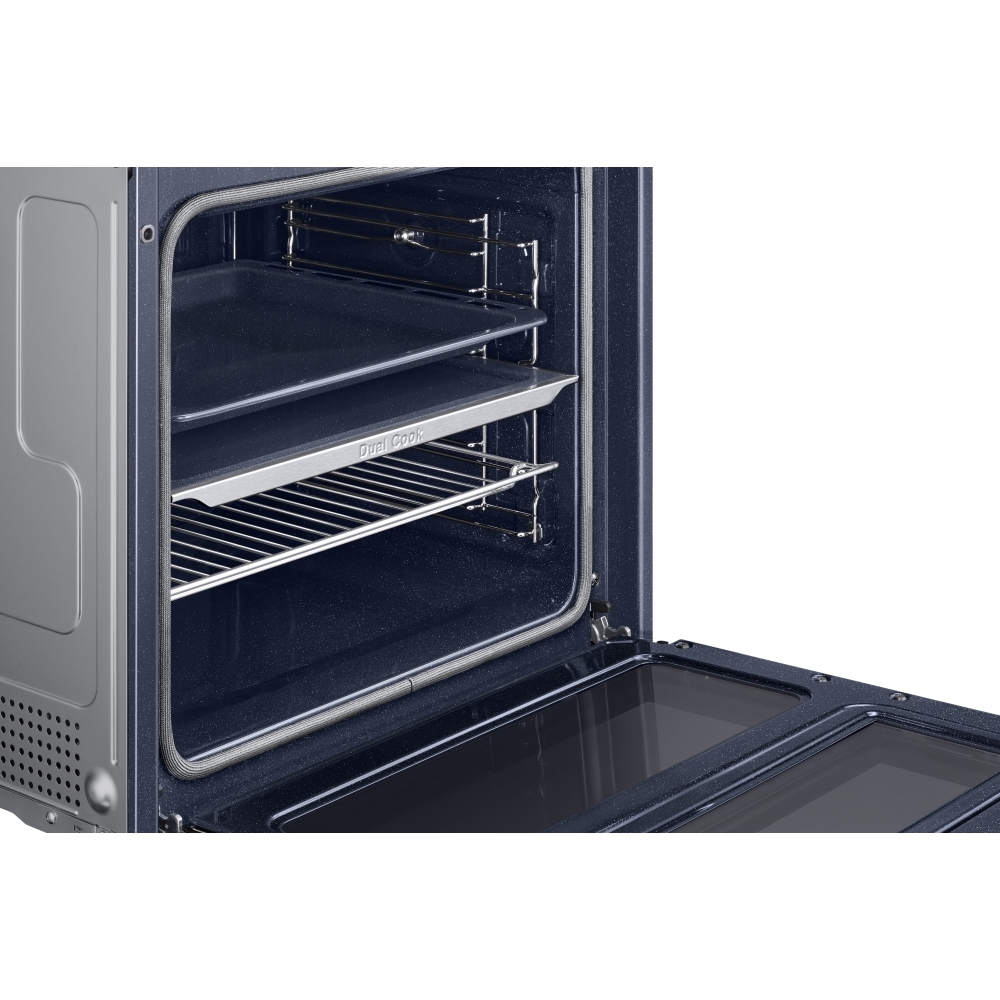Samsung NV7B45305AK Series 4 Smart Dual Cook Flex Oven with Pyrolytic Cleaning, Black, A+ Rated