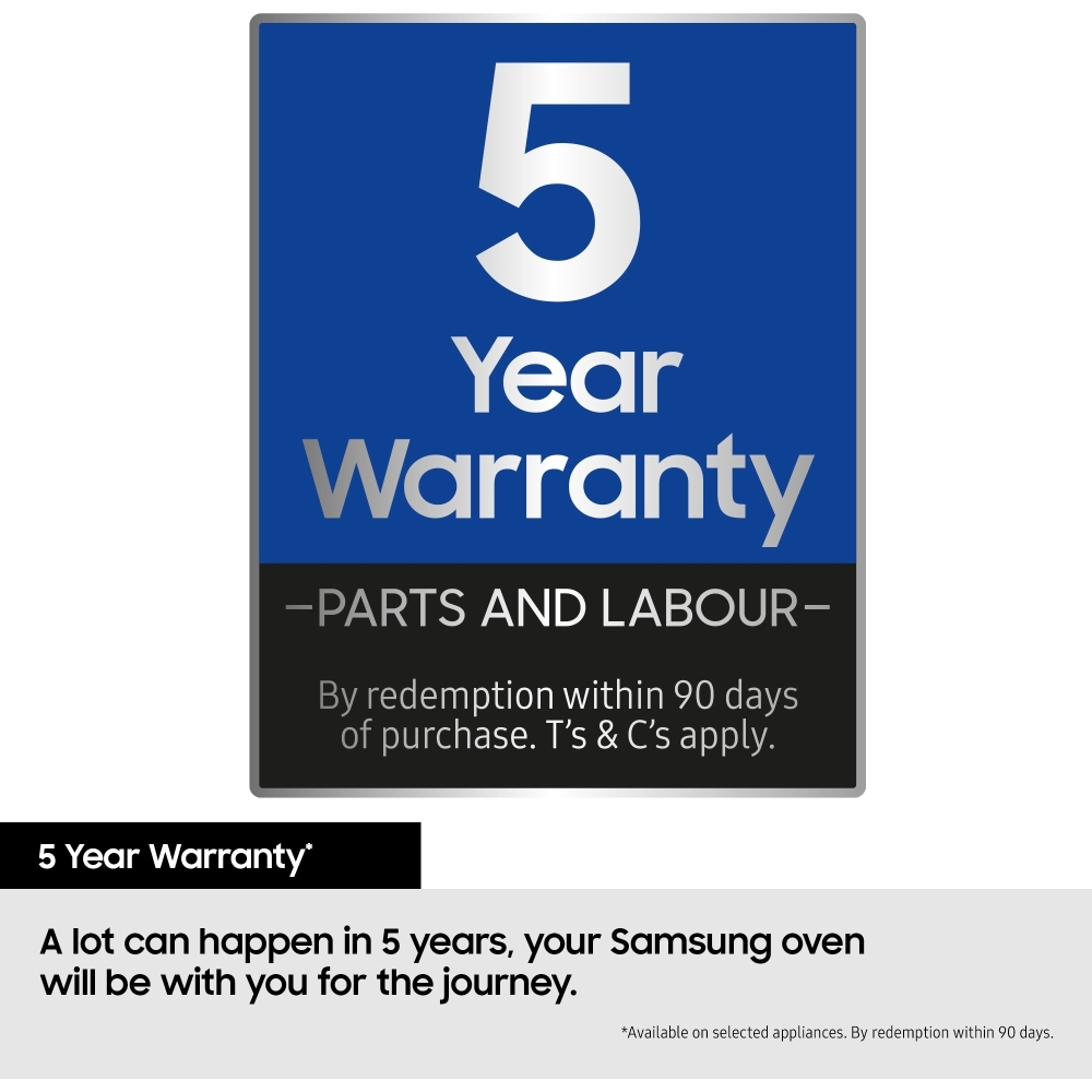 Samsung NV7B5740TAS Series 5 Smart Oven with Dual Cook Flex & Air Fry - Stainless Steel, A+ Rated