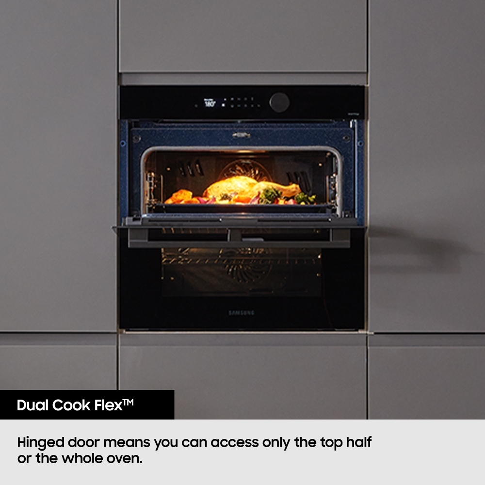 Samsung NV7B5755SAS Series 5 Smart Dual Cook Flex Oven with Pyrolytic Cleaning, Stainless Steel, A+ Rated