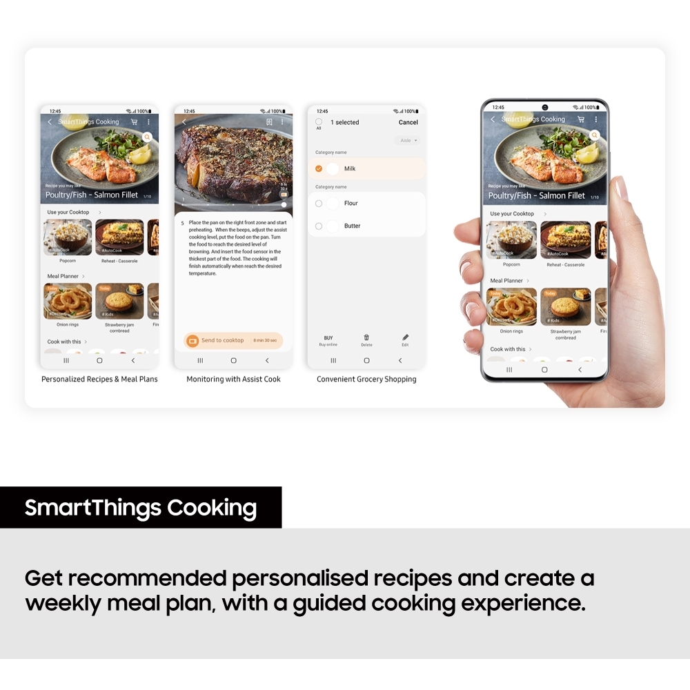 Samsung NZ64F3NM1AB 59cm Induction Hob, Black