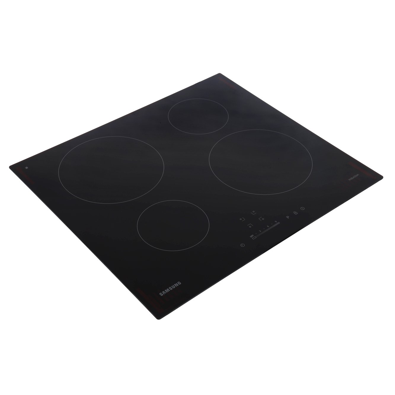 Samsung NZ64H37070K Series 3 Induction Hob with Powerful Induction Cooking - Black, Black - Ceramic Glass