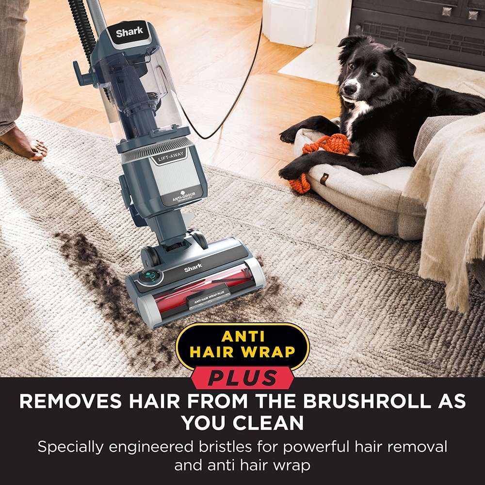 Shark NZ780UKT Anti Hair Wrap Plus Upright Pet Vacuum with Lift-Away, Grey