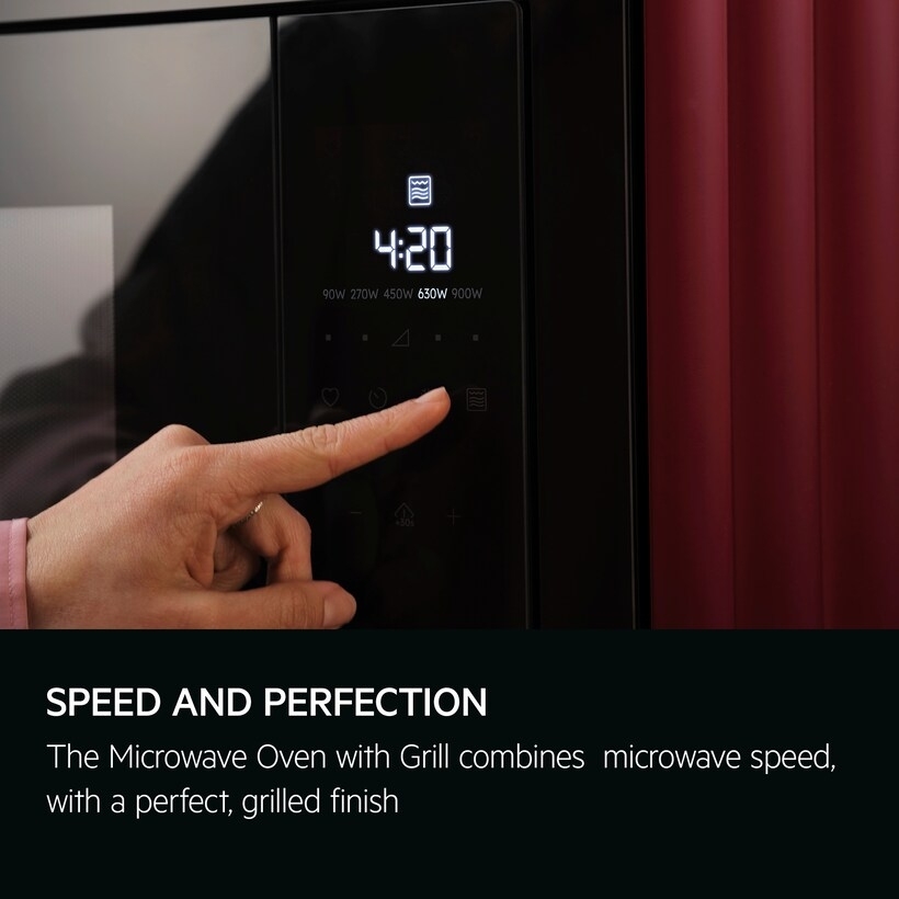 AEG OB6GM171SB Built-In Microwave with Grill, Black