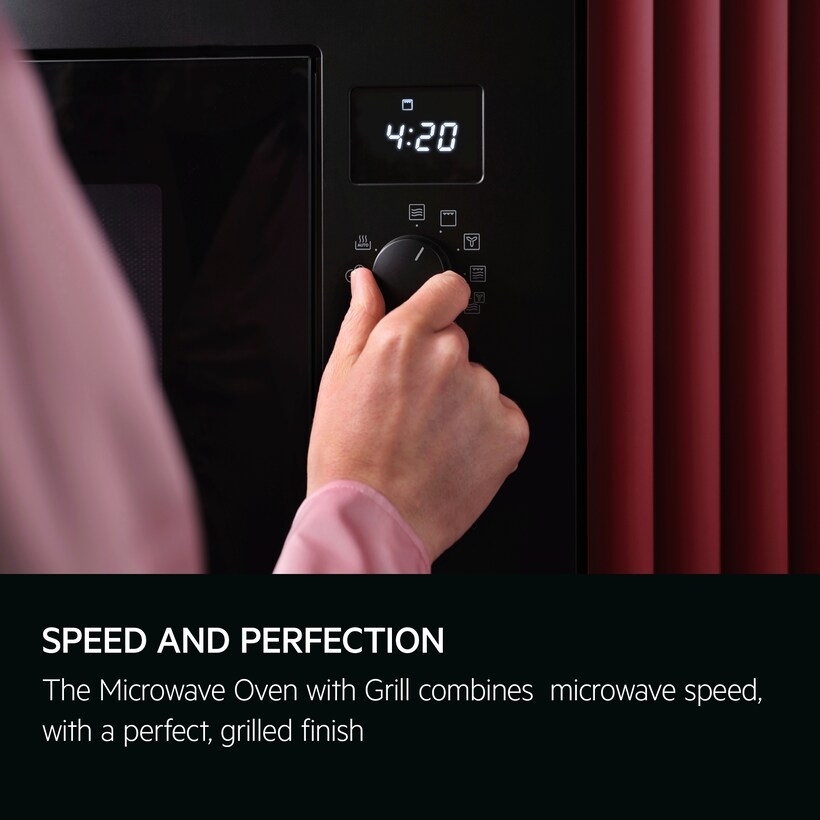 AEG OB6GM171SB Built-In Microwave with Grill, Black