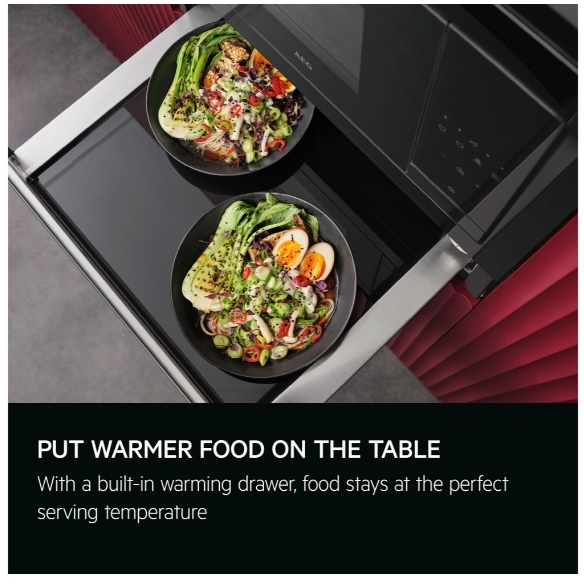 AEG OD8K11T Warming Drawer, Black