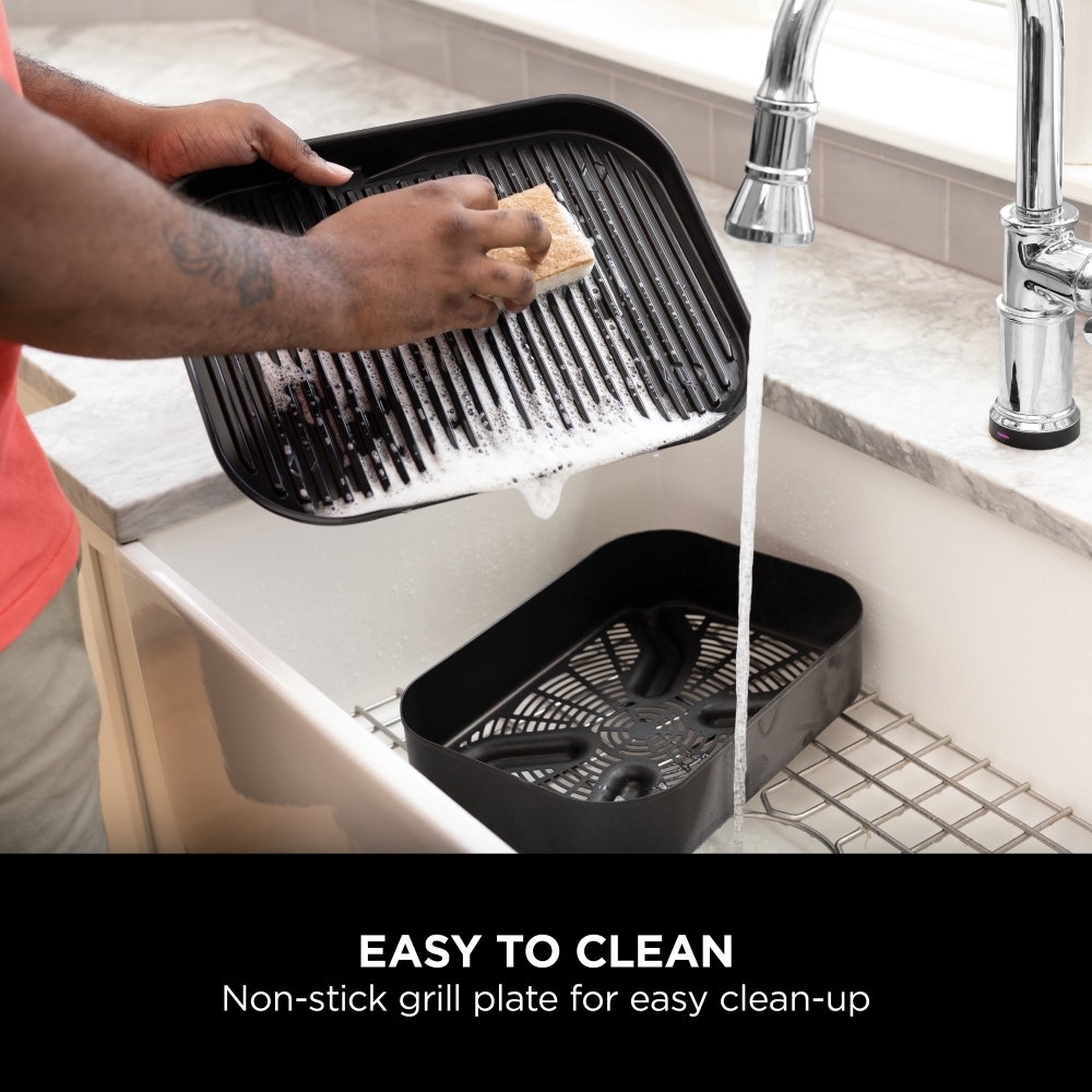 Ninja OG701UK Woodfire Electric BBQ Grill & Smoker, Grey