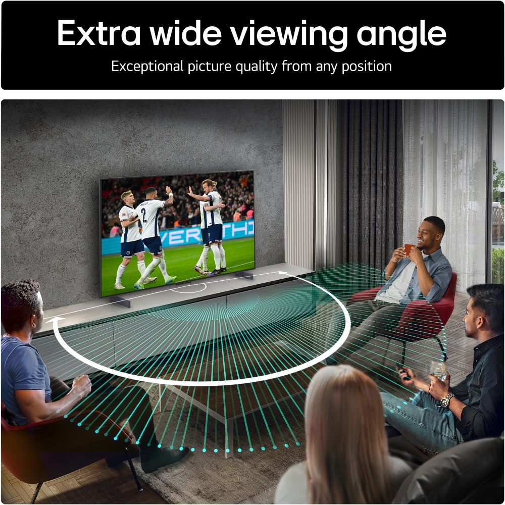 LG OLED42C55LA 42" OLED Smart Television, 4K Ultra HD, Black, G Rated