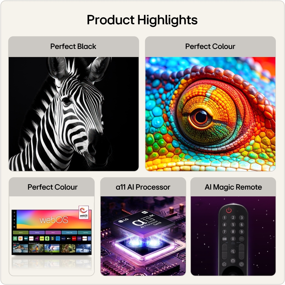 LG OLED42C65LA.AEK 42" OLED evo Smart Television, 4K Ultra HD, in bright and dark rooms, G Rated