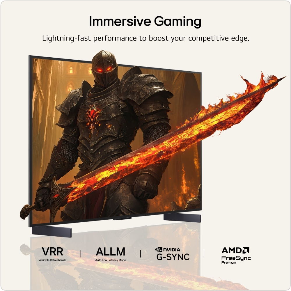 LG OLED42C65LA.AEK 42" OLED evo Smart Television, 4K Ultra HD, in bright and dark rooms, G Rated