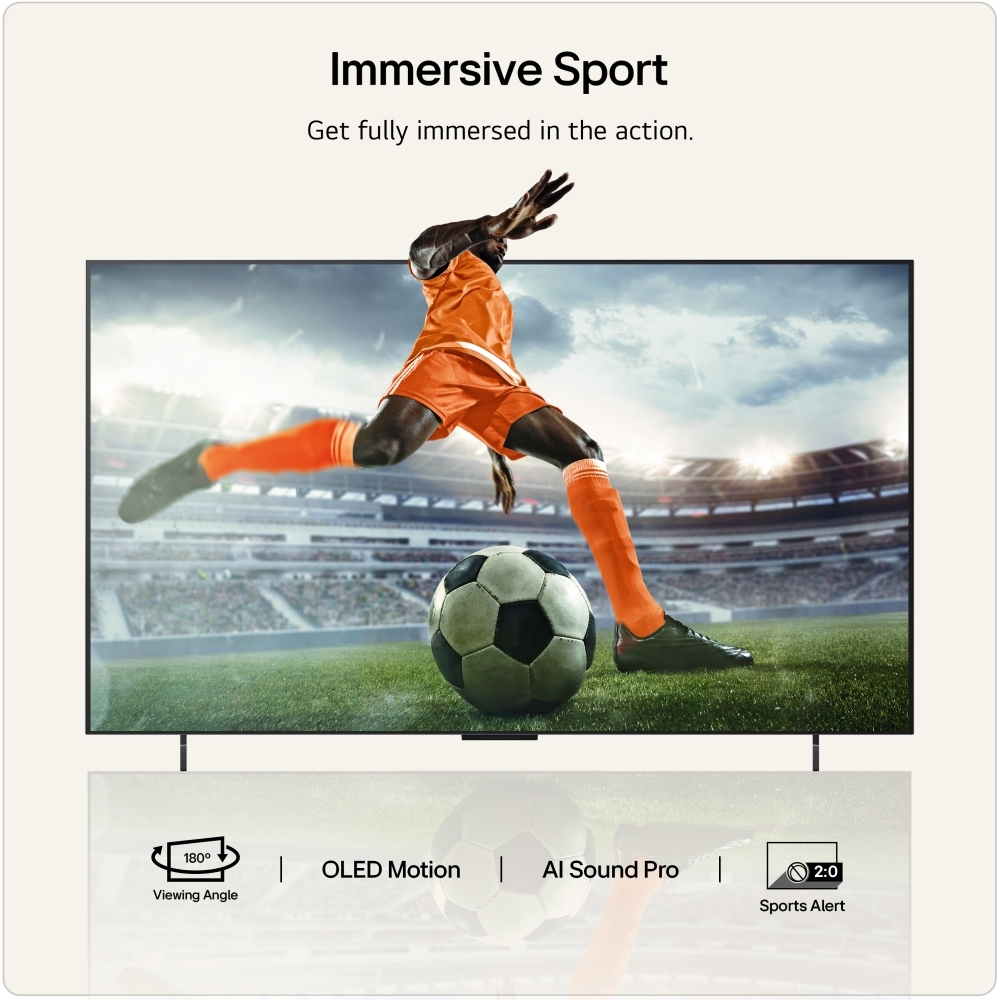 LG OLED42C66LB.AEK 42" OLED evo Smart Television, 4K Ultra HD, in bright and dark rooms, G Rated