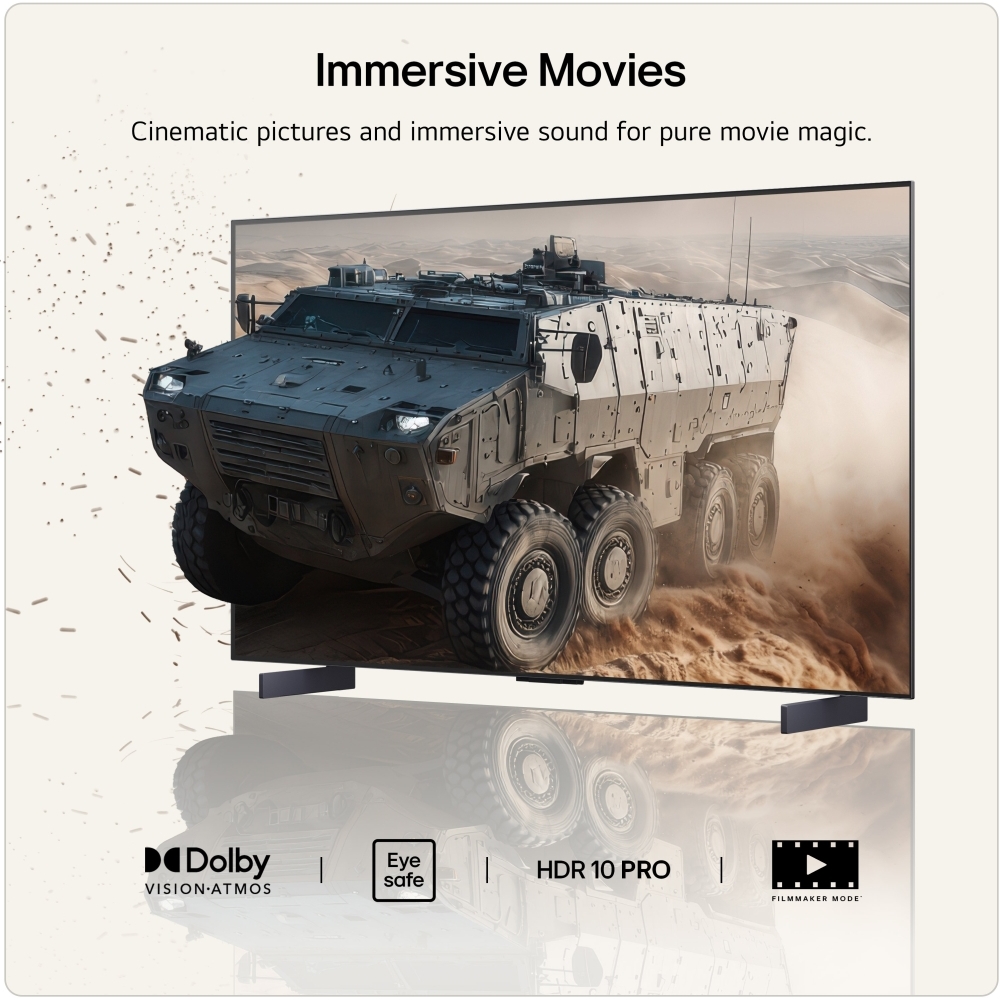 LG OLED42C66LB.AEK 42" OLED evo Smart Television, 4K Ultra HD, in bright and dark rooms, G Rated