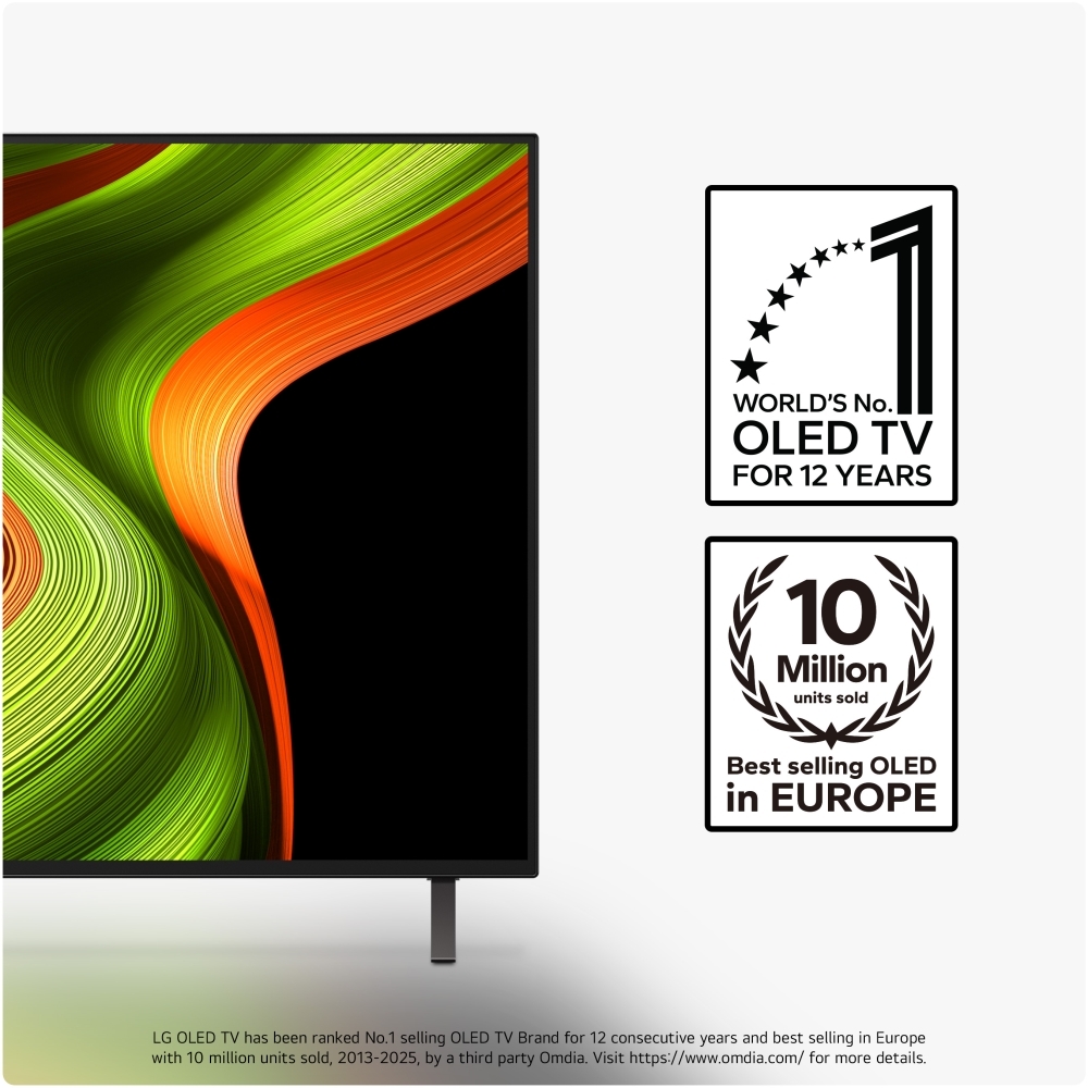 LG OLED48B56LA 48" OLED Smart Television, 4K Ultra HD, Black, G Rated