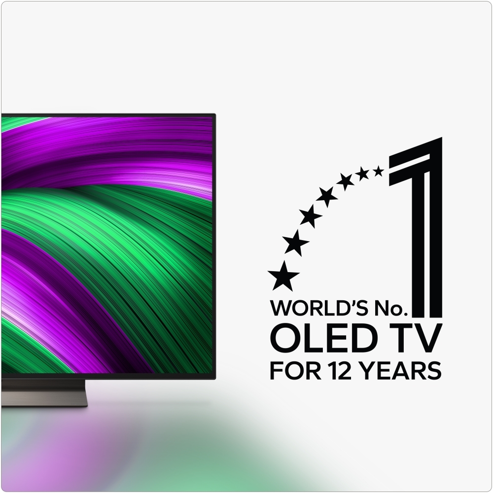 LG OLED48C56LB 48" OLED Smart Television, 4K Ultra HD, Black, G Rated