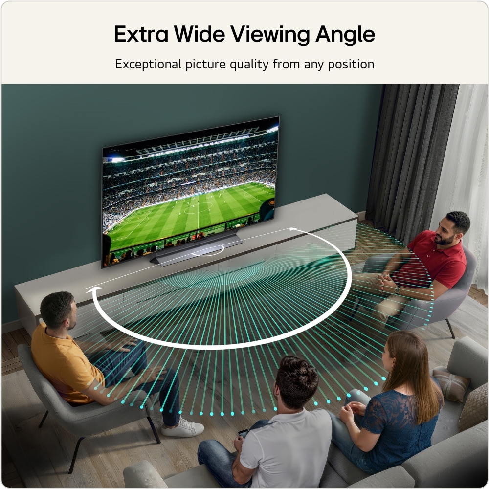 LG OLED48G66LS.AEK 48" OLED evo Smart Television, 4K Ultra HD, in bright and dark rooms, E Rated