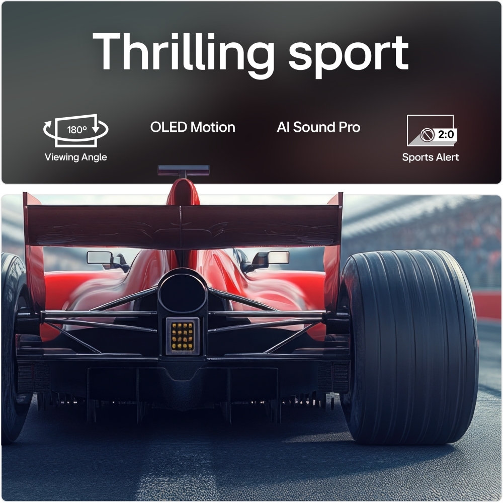 LG OLED55B56LA 55" OLED Smart Television, 4K Ultra HD, Black, F Rated