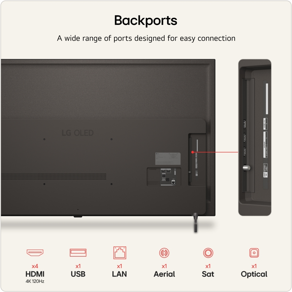 LG OLED55B6ELC.AEK 55" OLED Smart Television, 4K Ultra HD, F Rated