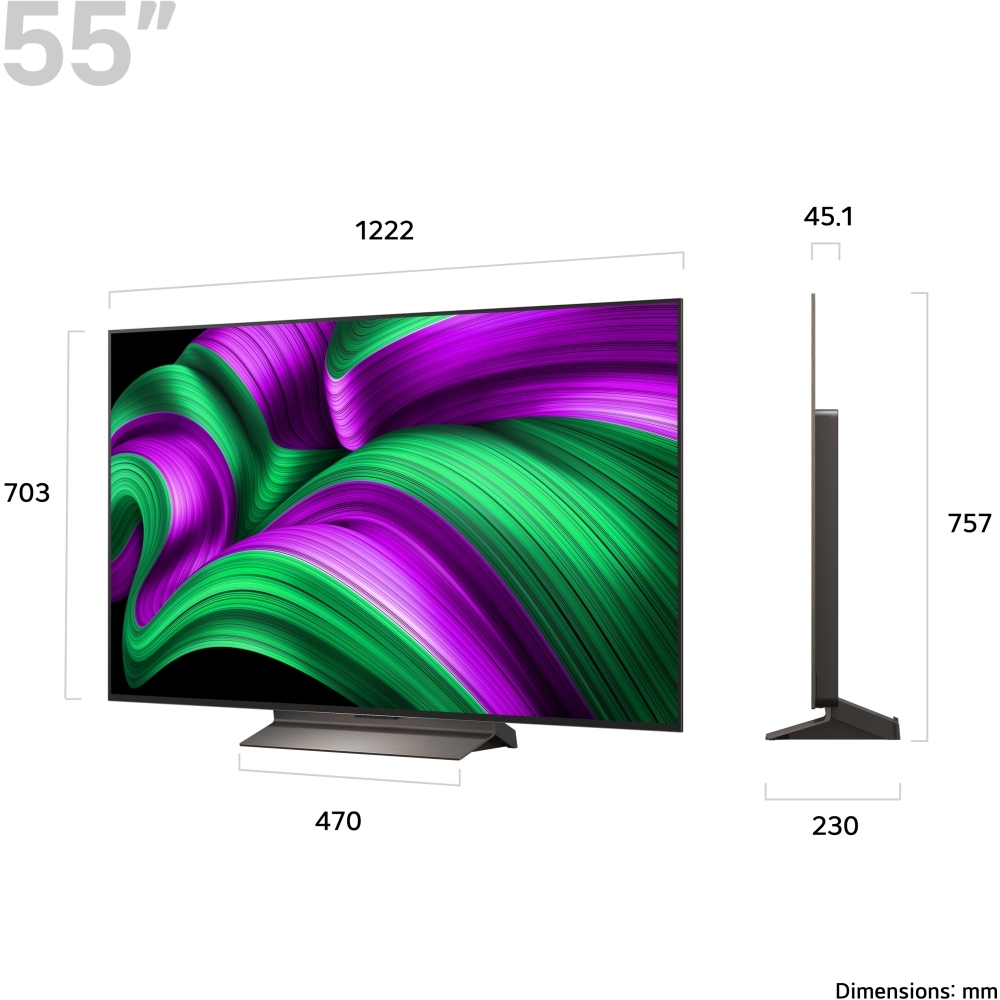 LG OLED55C56LB 55" OLED Smart Television, Umber Brown, 4K Ultra HD, G Rated