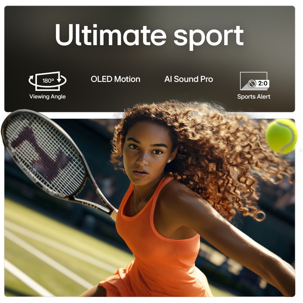 LG OLED55G56LS 55" OLED Smart Television, 4K Ultra HD, Silver, E Rated