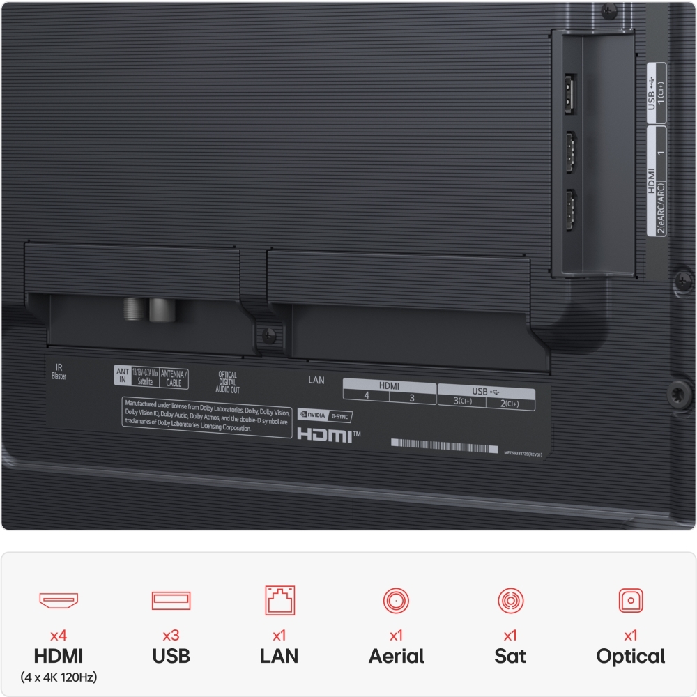 LG OLED55G56LS 55" OLED Smart Television, 4K Ultra HD, Silver, E Rated