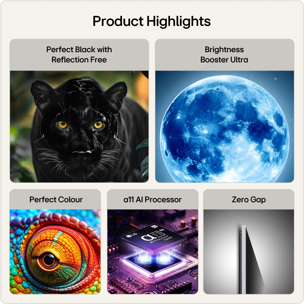 LG OLED55G66LS.AEK 55" OLED evo Smart Television, 4K Ultra HD, in bright and dark rooms, E Rated