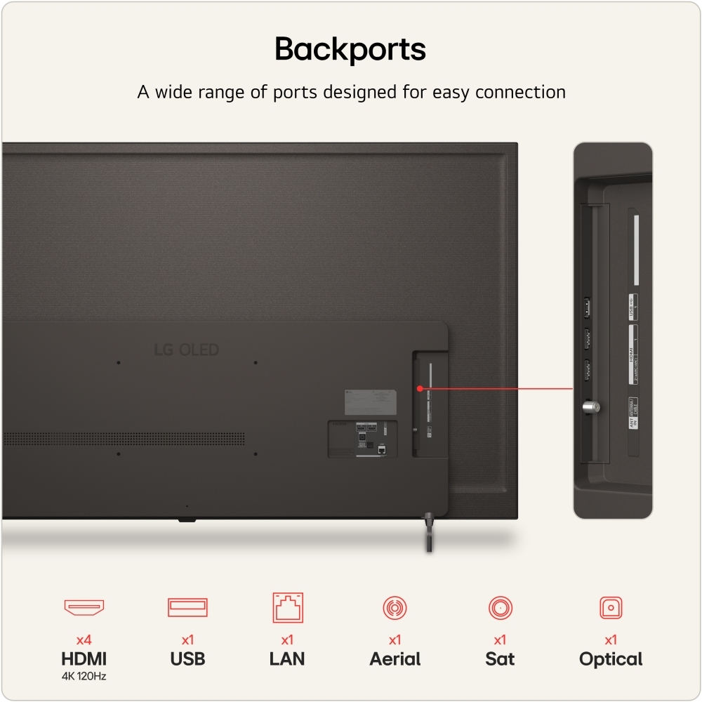 LG OLED65B6ELC.AEK 65" OLED Smart Television, 4K Ultra HD, F Rated