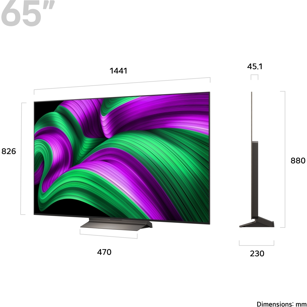 LG OLED65C56LB 65" OLED Smart Television, Umber Brown, 4K Ultra HD, F Rated