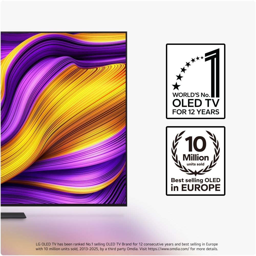 LG OLED65G56LS 65" OLED Smart Television, 4K Ultra HD, Silver, E Rated