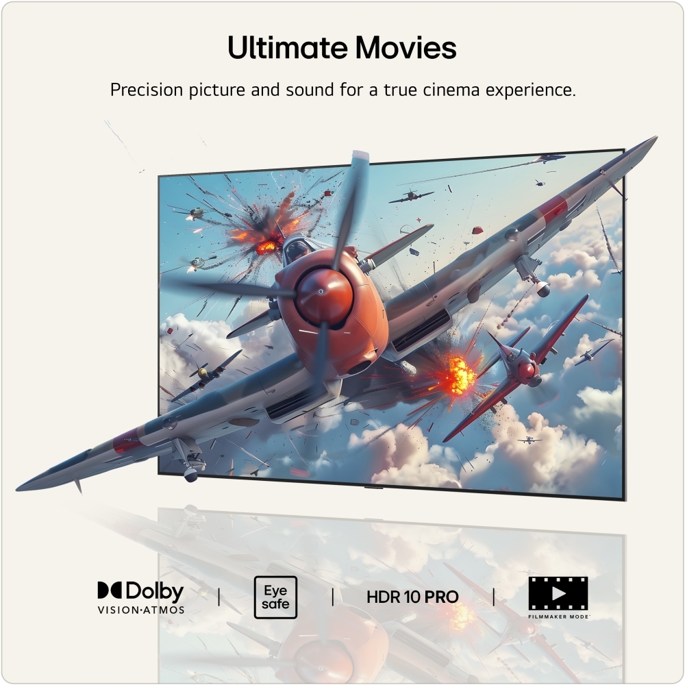 LG OLED65G64LW.AEK 65" OLED evo Smart Television, 4K Ultra HD, in bright and dark rooms, E Rated