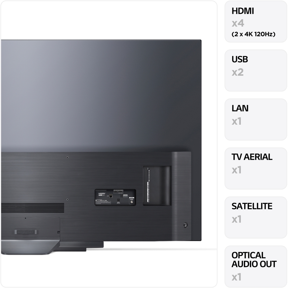 LG OLED77B36LA 77" OLED B3 4K Smart TV, 4K Ultra HD, Black, F Rated