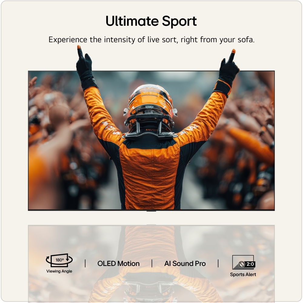 LG OLED77G64LW.AEK 77" OLED evo Smart Television, 4K Ultra HD, in bright and dark rooms, E Rated