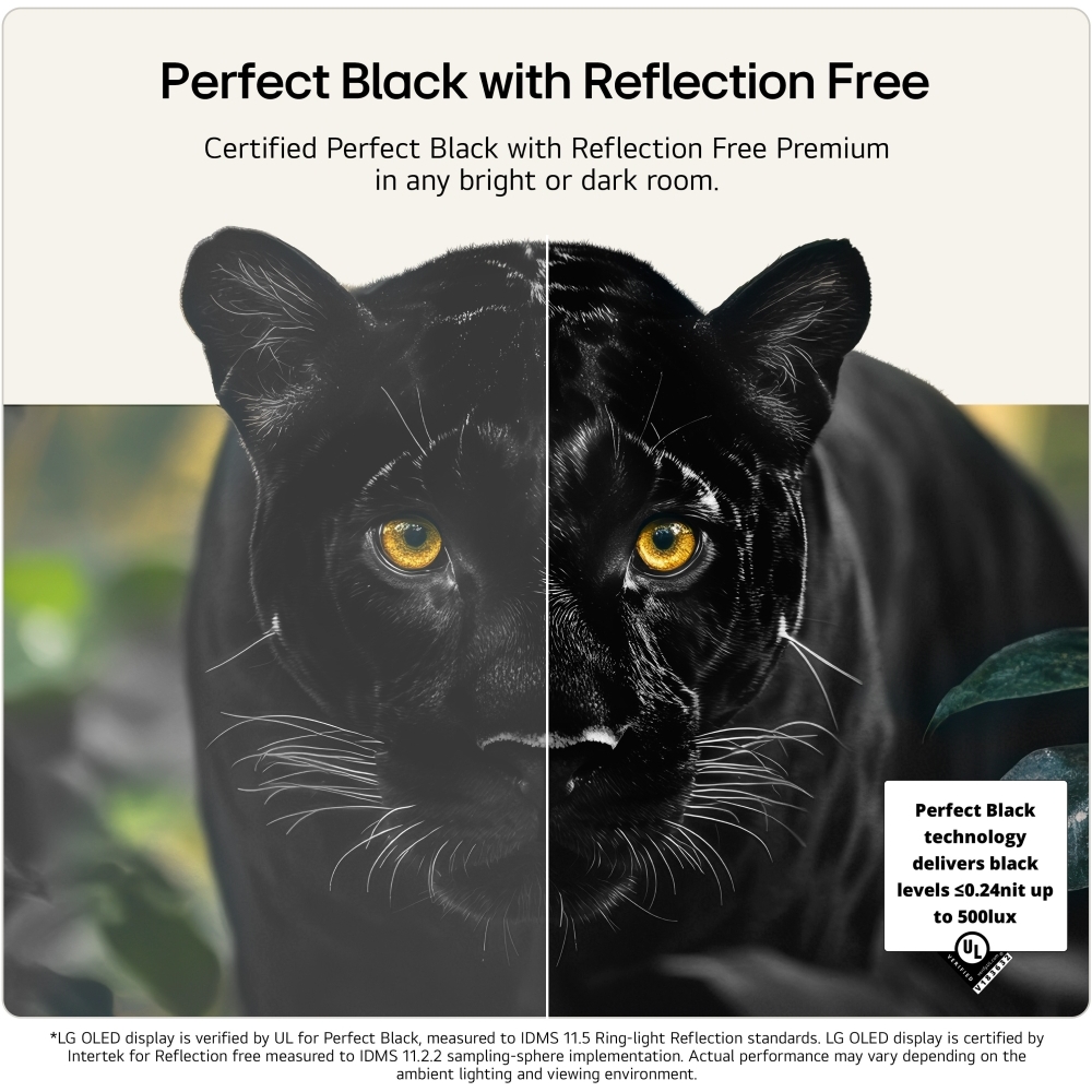 LG OLED77G64LW.AEK 77" OLED evo Smart Television, 4K Ultra HD, in bright and dark rooms, E Rated