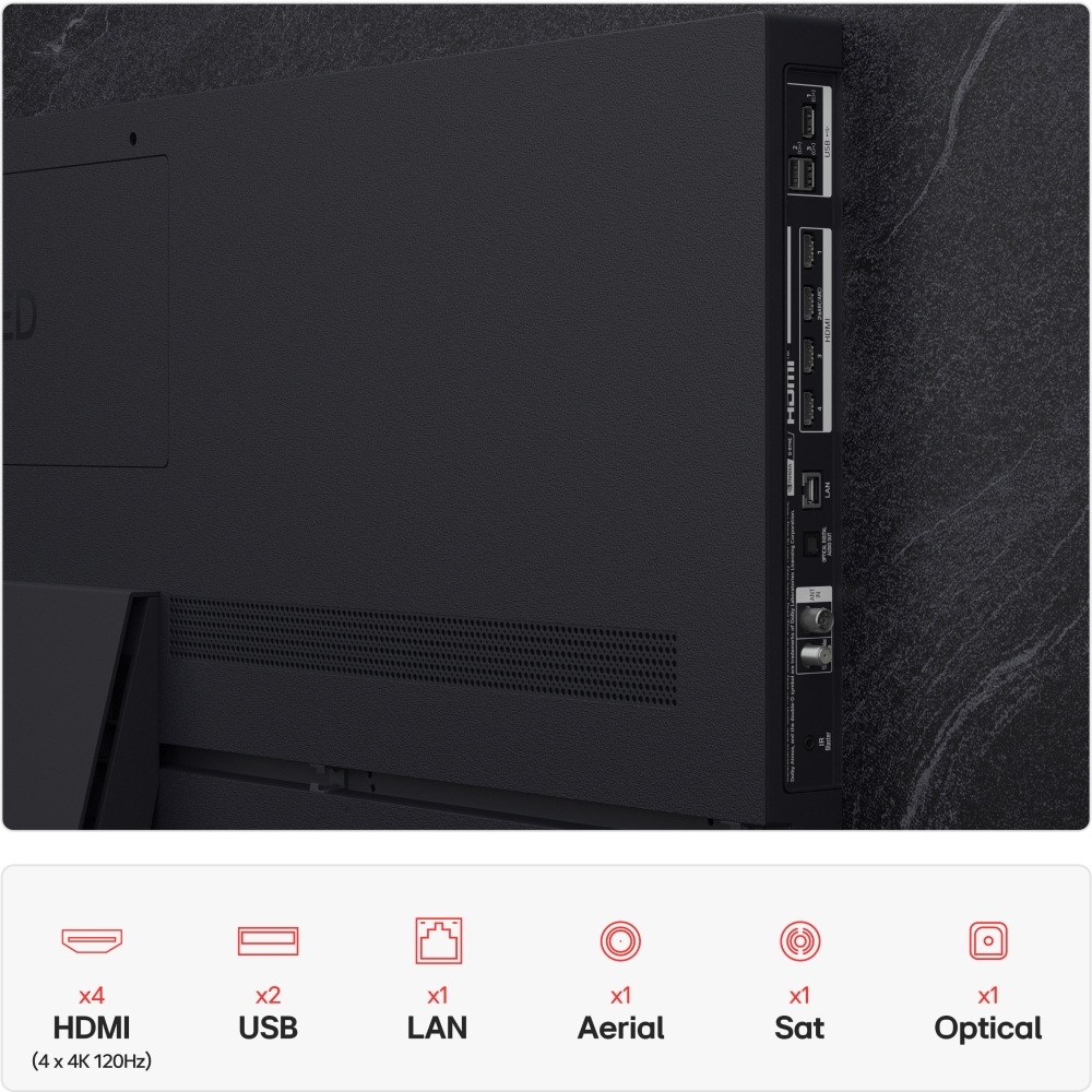 LG OLED83B56LA 83" OLED Smart Television, Umber Brown, 4K Ultra HD, Black, F Rated