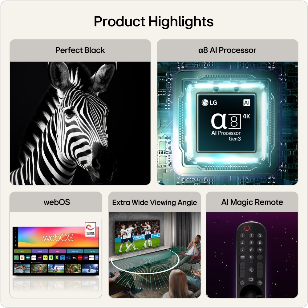 LG OLED83B6ELB.AEK 83" OLED Smart Television, 4K Ultra HD, E Rated