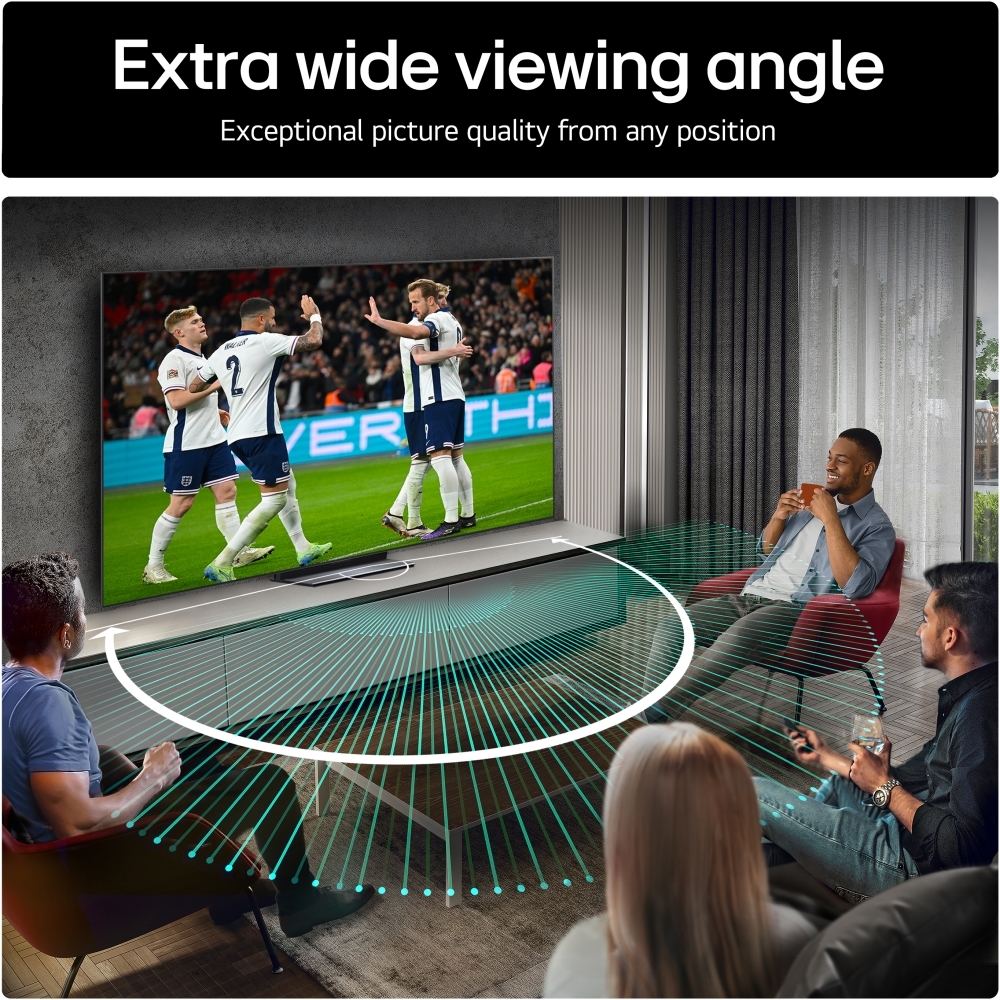 LG OLED83C54LA 83" OLED Smart Television, 4K Ultra HD, Black, F Rated