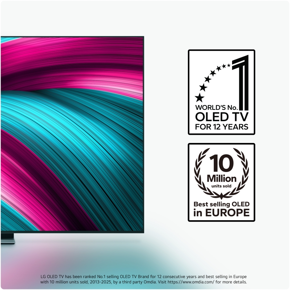 LG OLED83C54LA 83" OLED Smart Television, 4K Ultra HD, Black, F Rated
