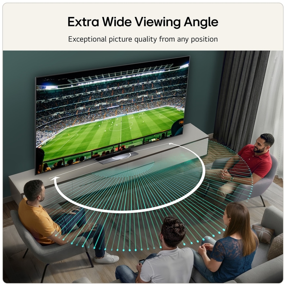 LG OLED83C66LB.AEK 83" OLED evo Smart Television, 4K Ultra HD, Black, D Rated