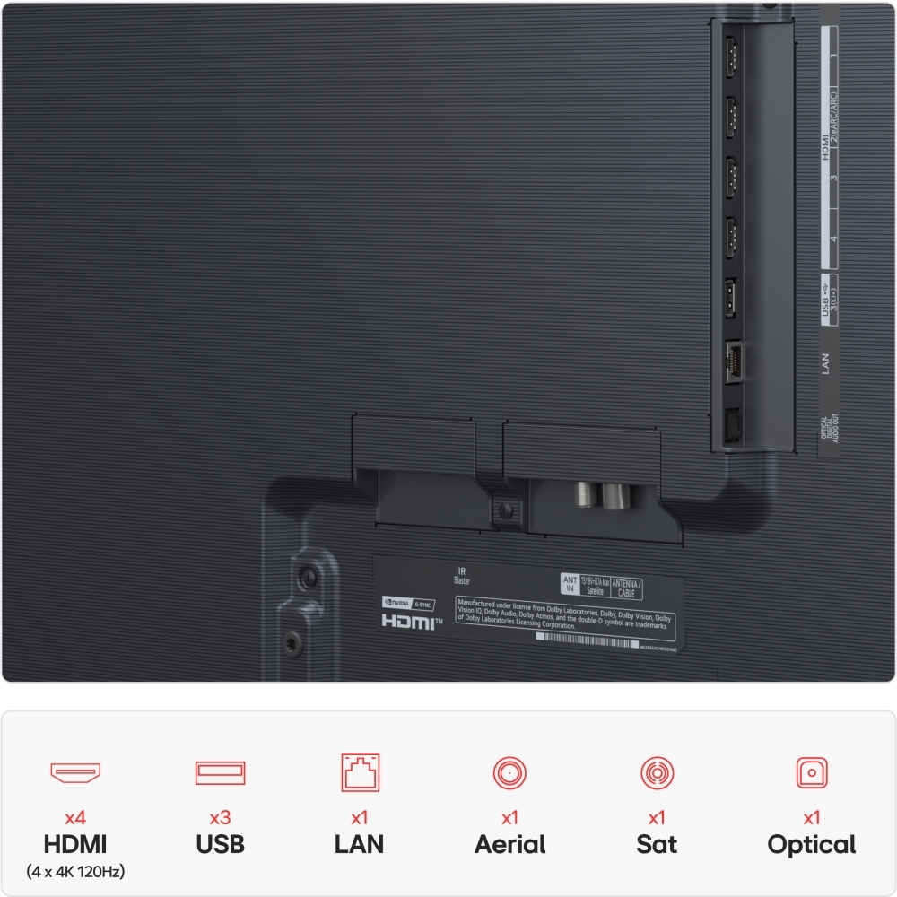 LG OLED83G54LW 83" OLED Smart Television, 4K Ultra HD, Black, E Rated