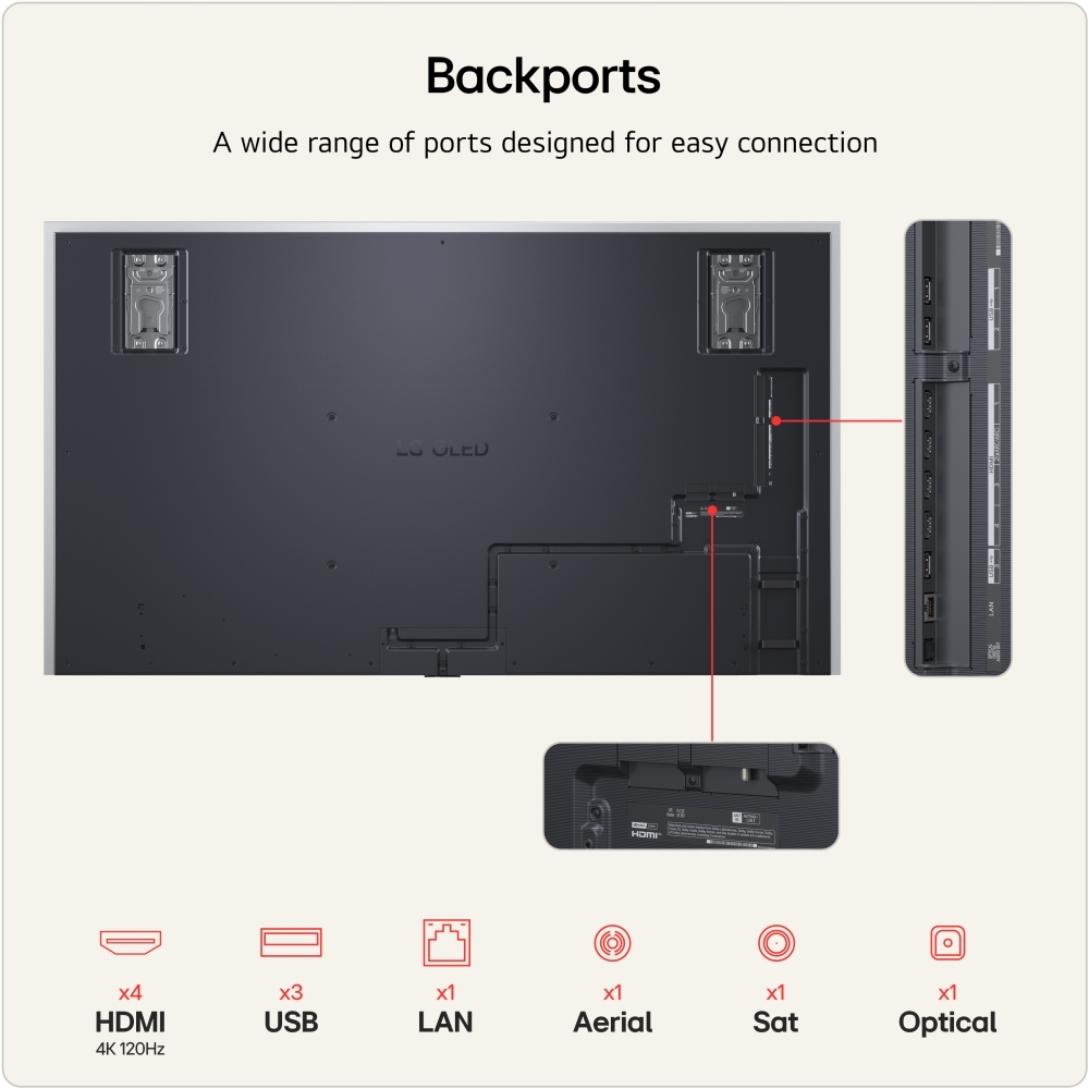 LG OLED97G64LW.AEK 97" OLED evo Smart Television, 4K Ultra HD, in bright and dark rooms, F Rated